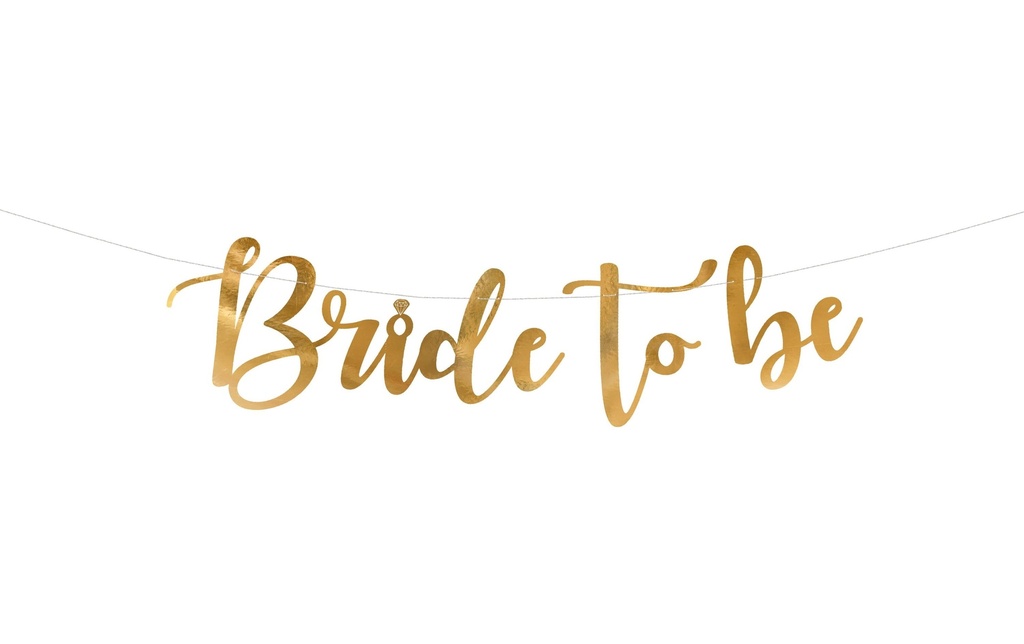 Partydeco Guirlande Bride to be 80 x 19 cm, or