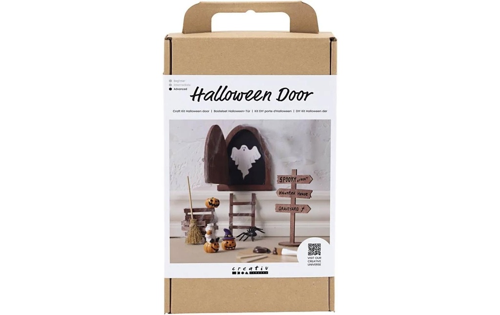 Creativ Company Kits de bricolage Porte des lutins d'Halloween 12 pièces