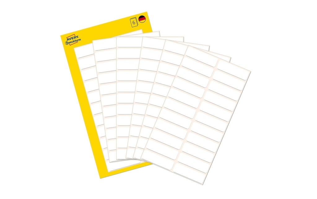 Avery Zweckform Étiquettes multi-usage 32 x 10 mm, 6 feuille