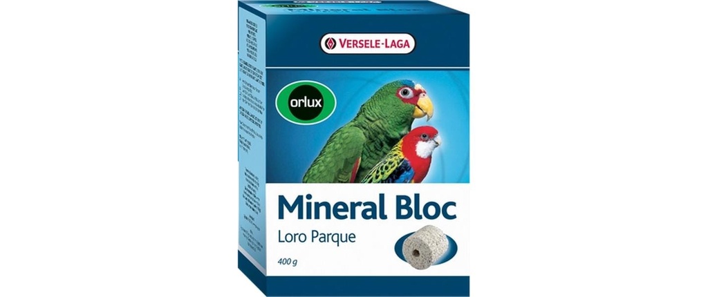 Versele Laga Nourriture pour oiseaux d'ornement Bloc minéral Loro Parque, 400 g