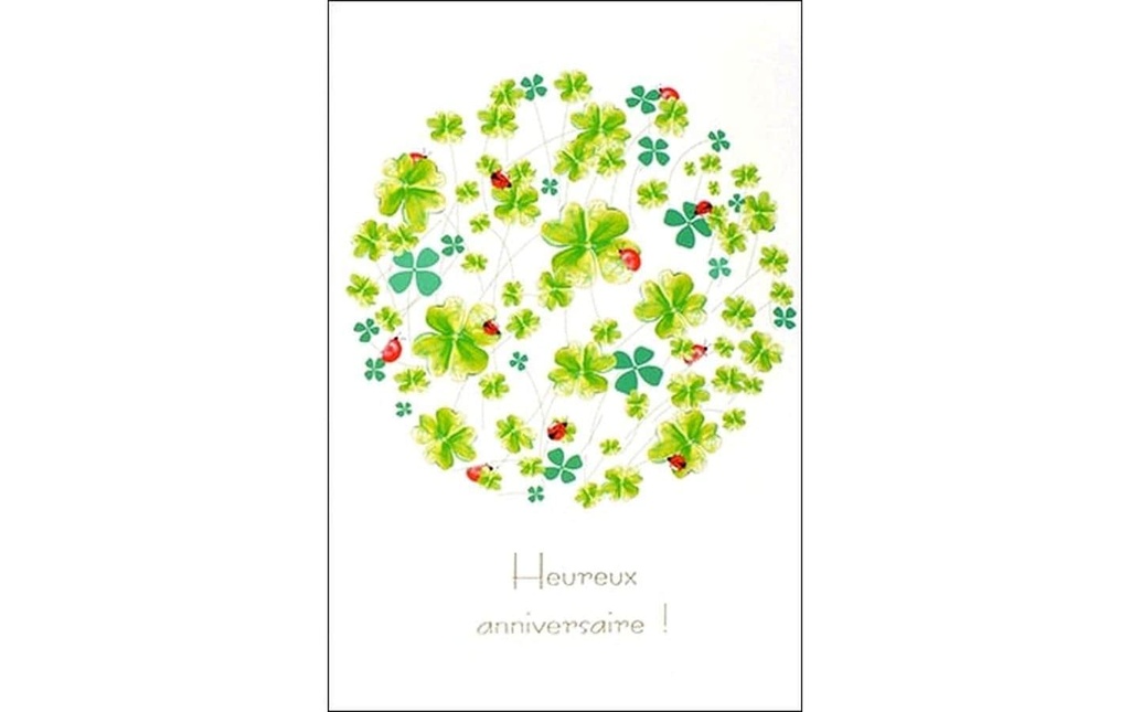 ABC Carte de félicitations Anniversaire B6