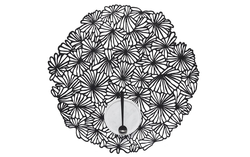 Chilewich Set de table Daisy Ø 38 cm, Noir