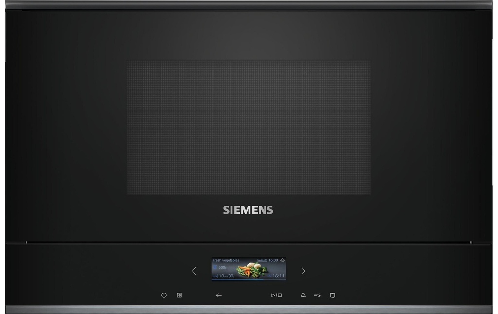 Siemens Four à micro-ondes encastré iQ700 BE732R1B1C Noir
