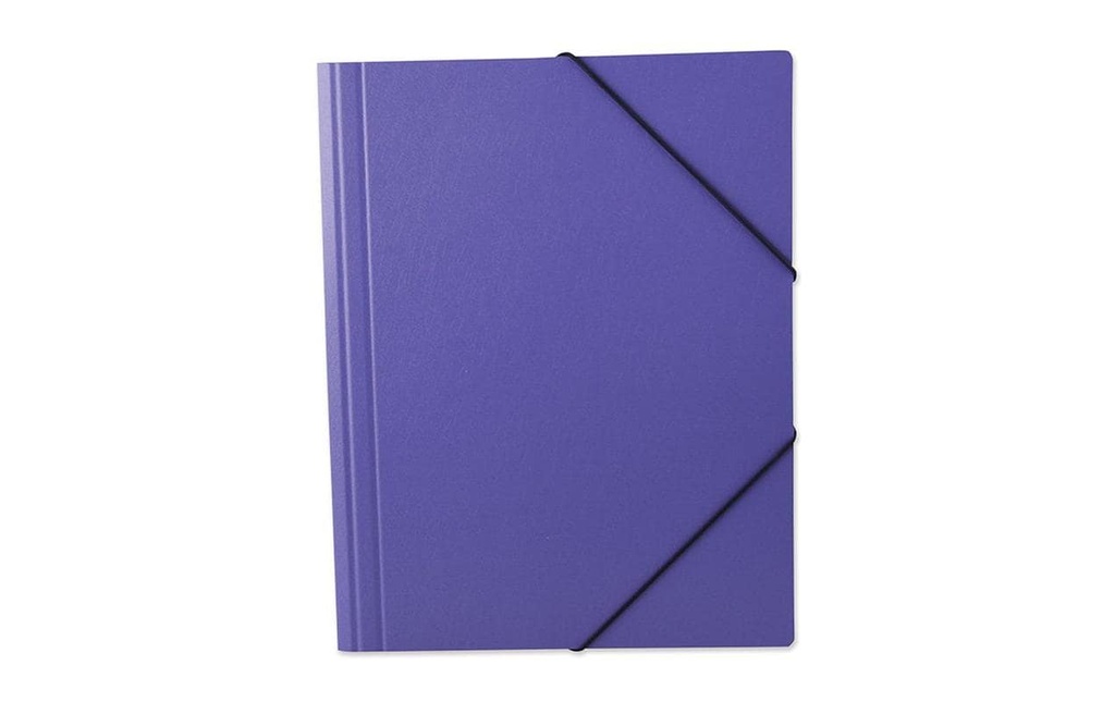office focus Portfolio à ruban élastique A4 sans étiquette Violet
