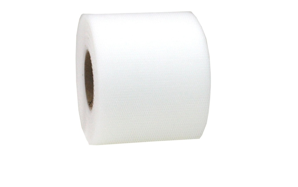 Pattberg Ruban textile Tulle de Verona 7.2 cm x 50 m, blanc