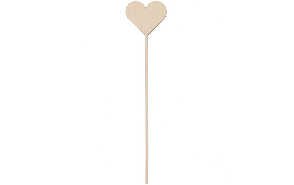 Rico Design Article en bois Cœur remplie, 26 x 5 cm