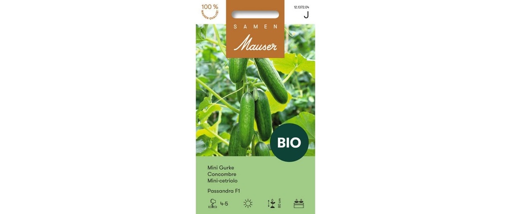 Samen Mauser Semence Mini-concombre Passandra F1 BIO