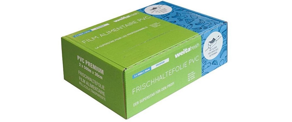 Weita Film alimentaire 2 x 500 m 2 Pièce/s, Transparent, 30 cm
