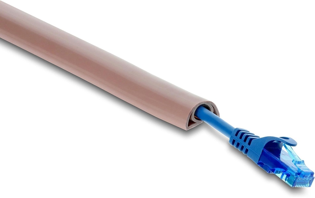 Delock Goulotte PVC flexible 2 m x 30 mm Brun