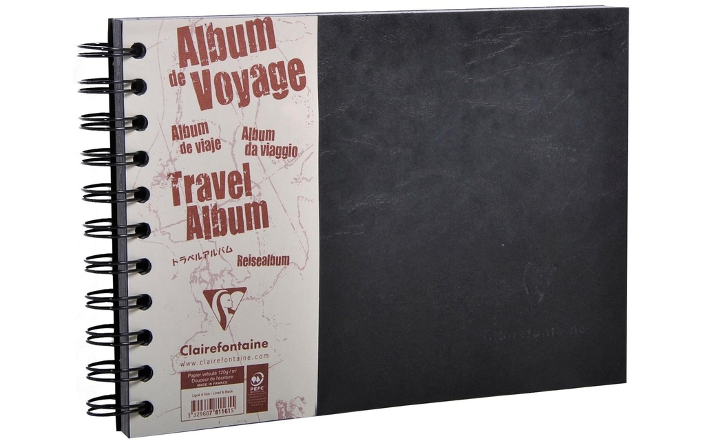 Clairefontaine Album photo AgeBag A5 horizontal, 40 feuilles, noir