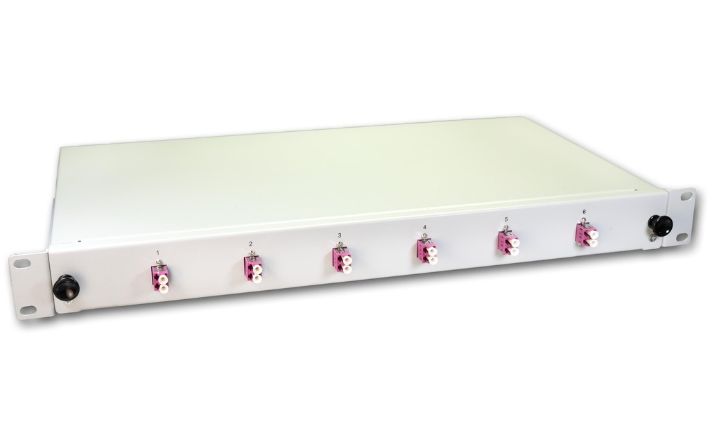 Lightwin Boîte d’épissure 12 fibres, 6x DLC MM, 50/125µm OM4 Pigtail