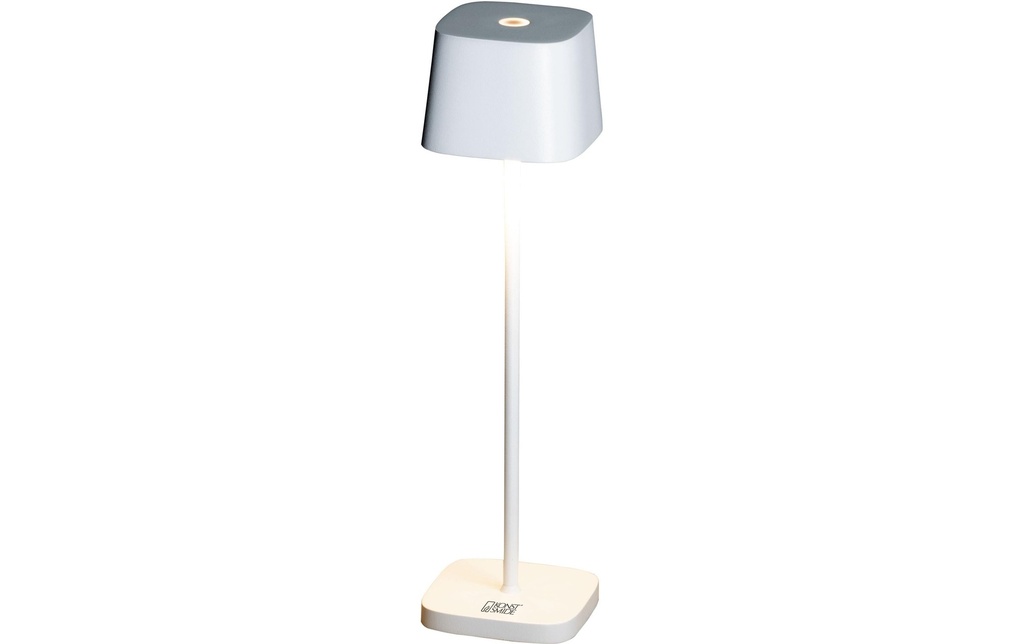 Konstsmide Lampe de table à accu Capri Mini USB, 2200-3000K, 2.2 W, Blanc