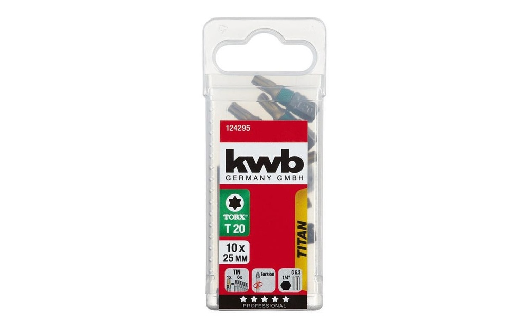 kwb Kits de bits Torx Titan T20 10 Pièce/s pièce(s)