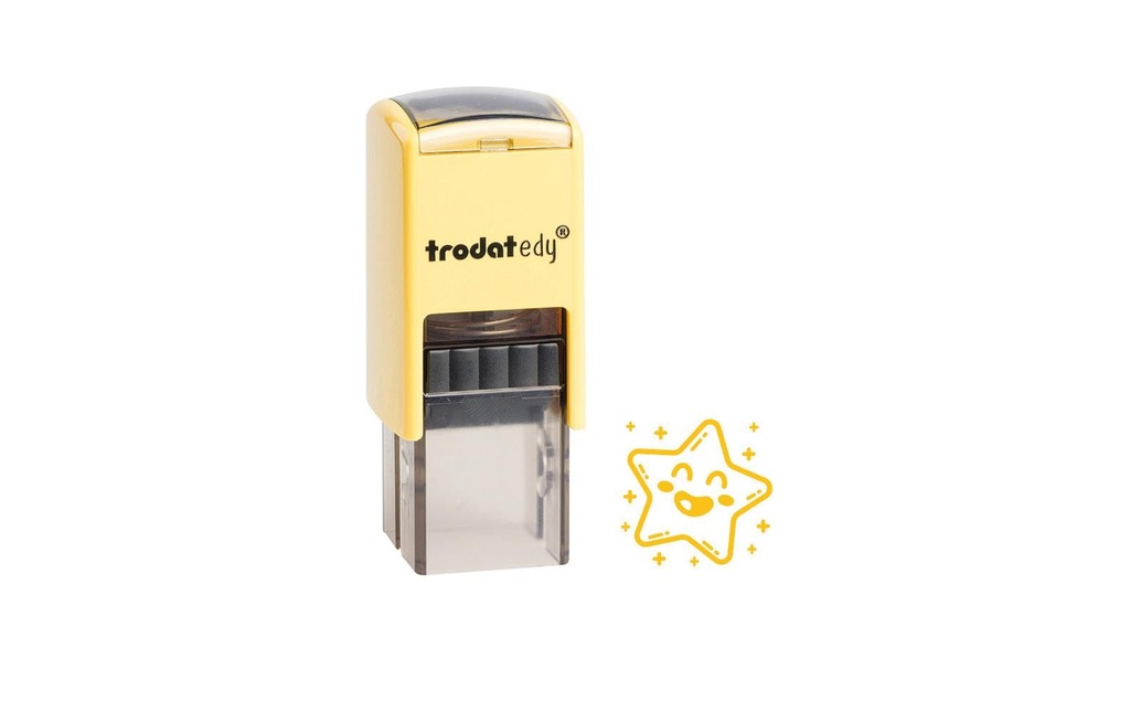 TRODAT Timbre étoile jaune
