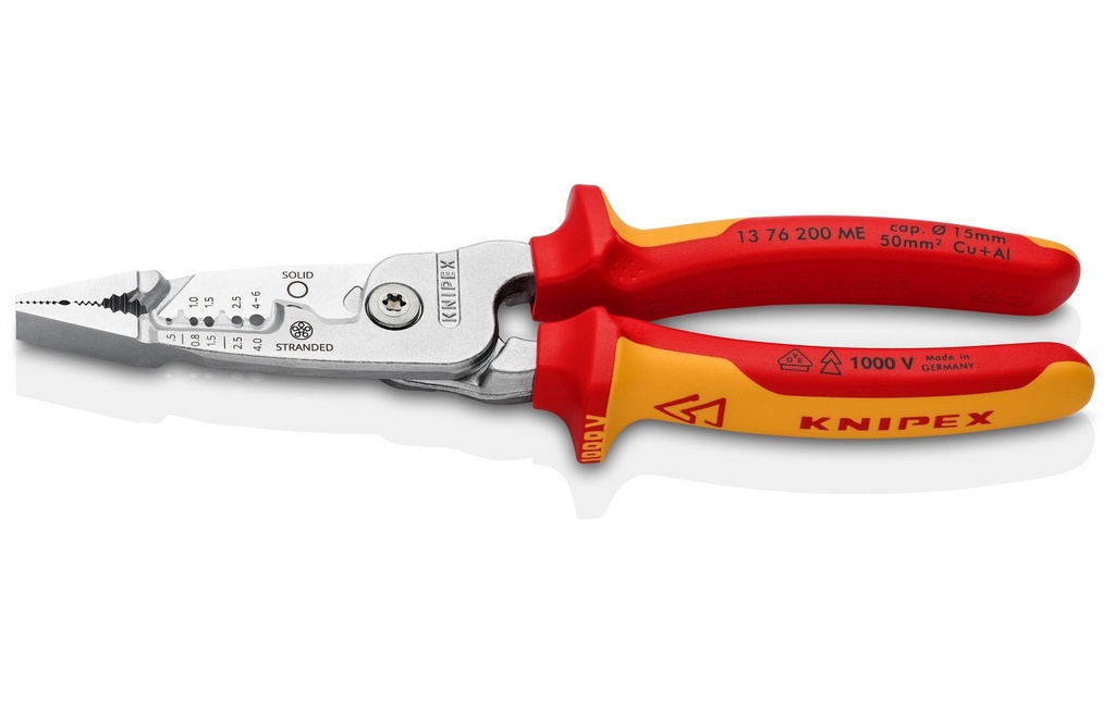 Knipex Pince d'électricien multifonctions 200 mm, VDE