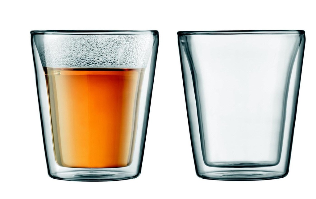 Bodum Gobelet isotherme Canteen 200 ml, 2 Pièce/s, Transparent