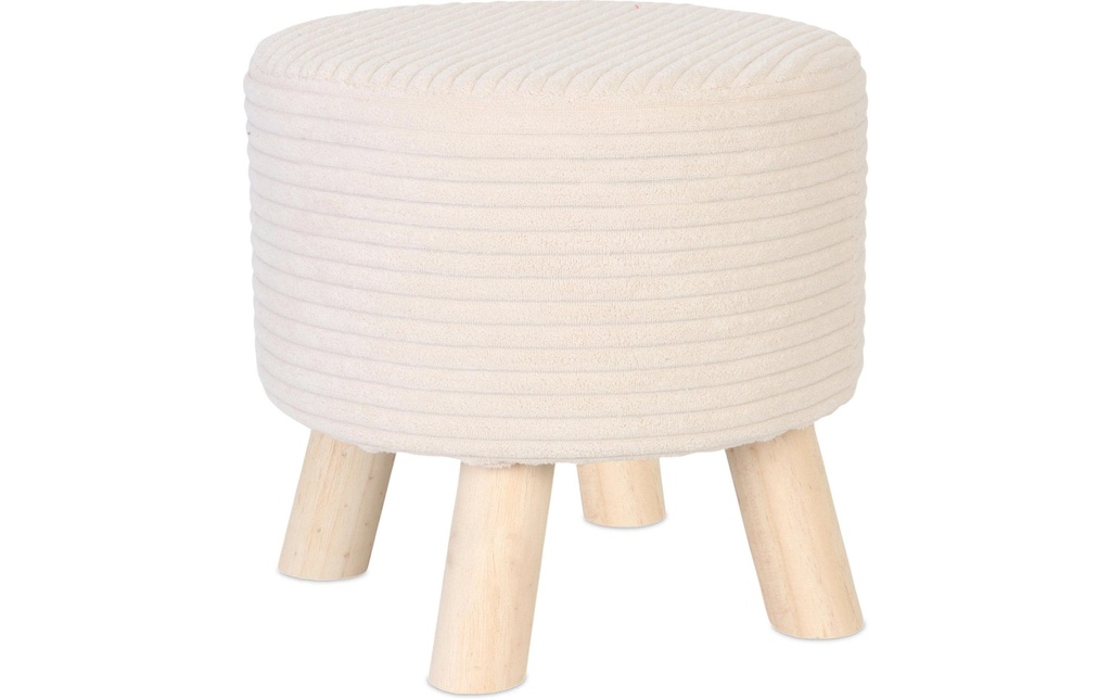 relaxdays Tabouret Cordon 30 x 30 cm Beige