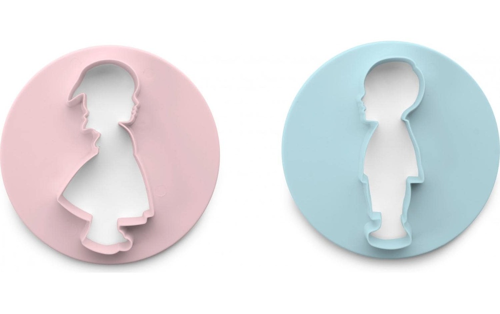 Ibili Emporte-pièce pour biscuits Garçon et fille 10 cm
