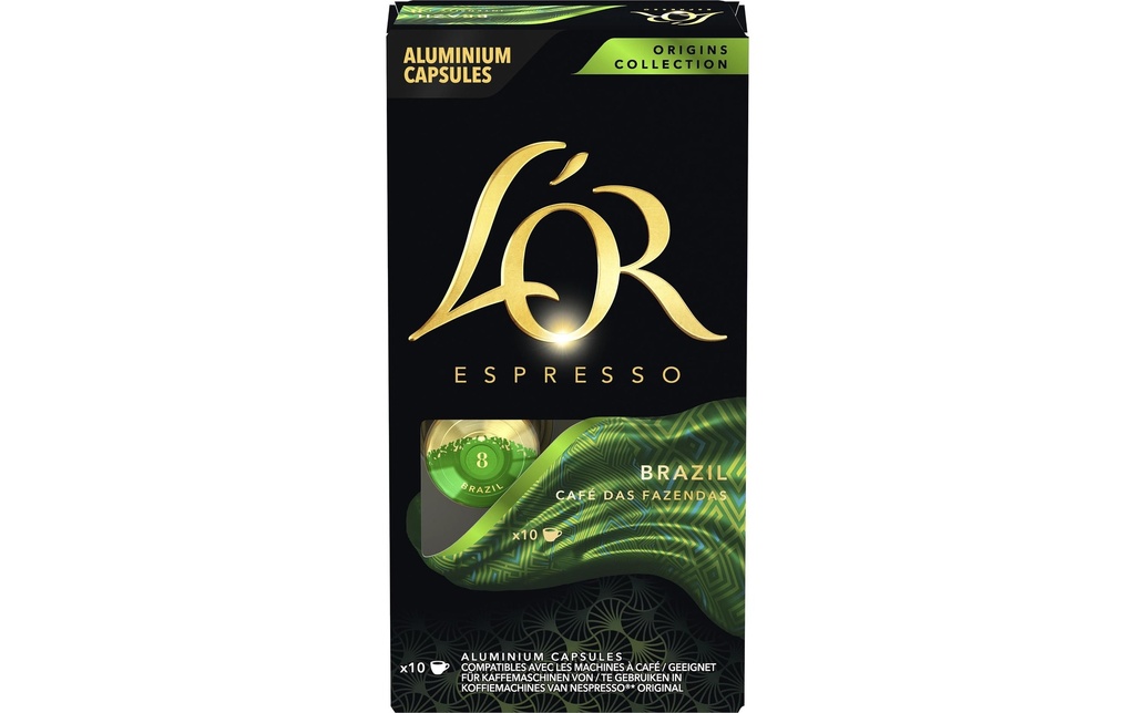 L'Or Capsules de café Brésil 10 pièces