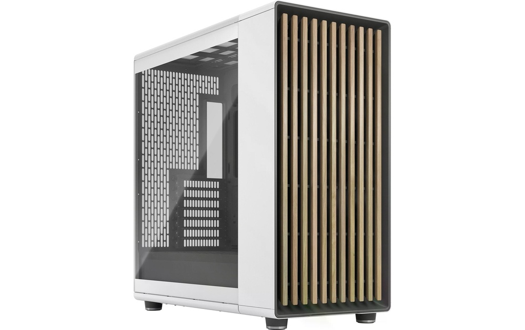 Fractal Design Boîtier d’ordinateur North XL TG Clear Blanc