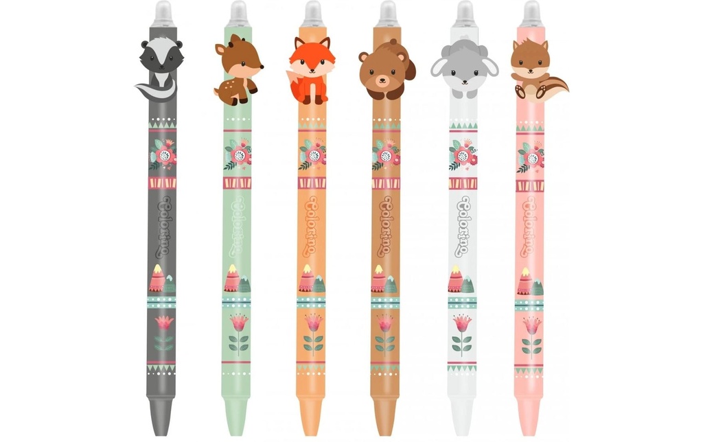 Dreams and Fantasy Stylo à encre gel Little Foxes 0,5 mm, effaçable