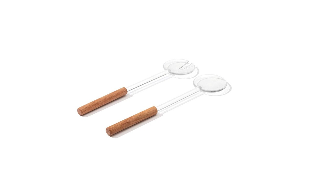 Bodum Couverts à salade Set Nissen 2 pièces Brun