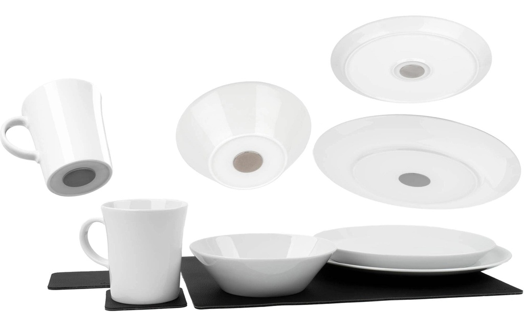 Silwy Set de vaisselle en porcelaine magnétique Classic