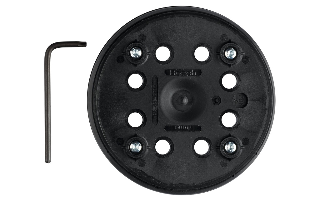 Bosch Professional Plateau de ponçage mi-dur, 125 mm avec kit de fixation
