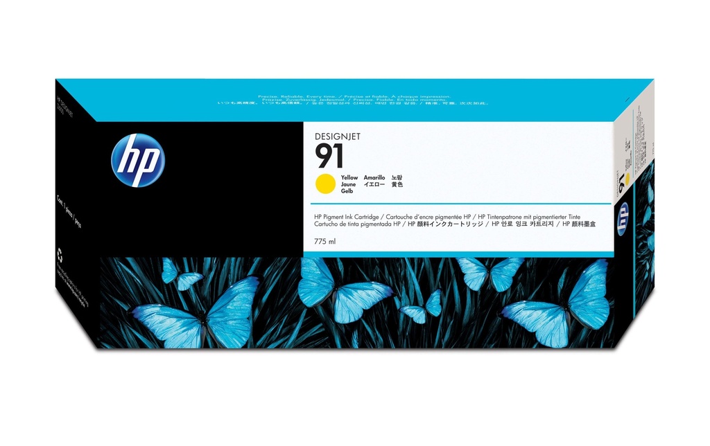 HP Encre Nr. 91 (C9469A) Yellow
