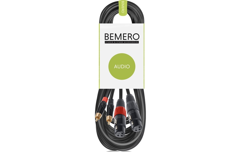 Bemero Câble de connexion audio BAC2544-1000BK Noir