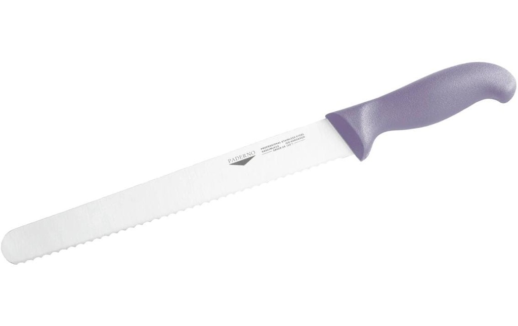 Paderno Couteau à pain 25 cm Violet