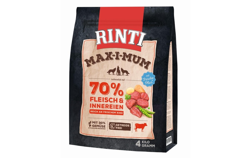 Rinti Alimentation sèche Bœuf Max-i-mum, 4 kg