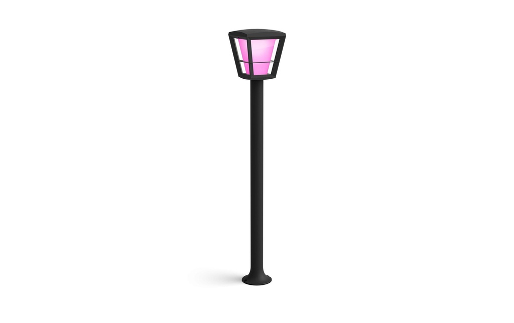 Philips Hue White & Col. Amb. lampe d'allée Econic noire