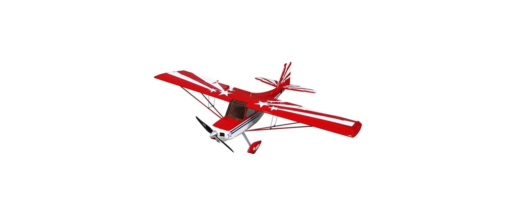 OMPHobby Avion à moteur Super Decathlon V2 1400 mm Rouge, ARF