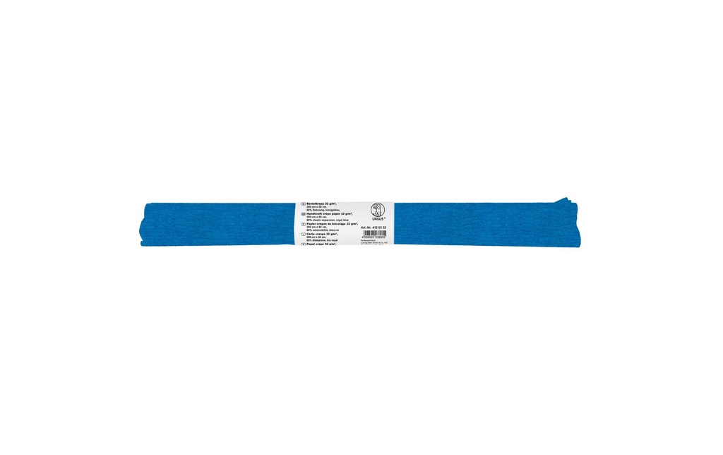 URSUS Papier crêpe 50 cm x 2,5 m, 32 g/m², bleu roi
