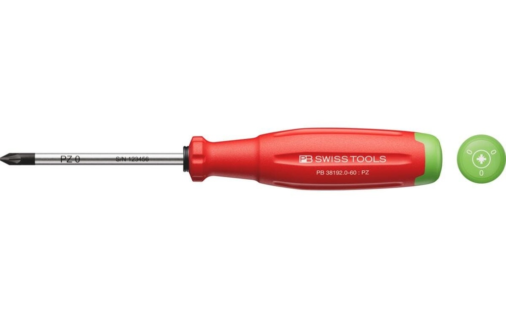 PB Swiss Tools Tournevis 38192 SwissGrip Evo PZ 0