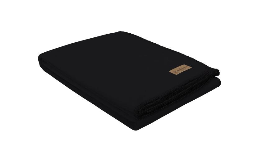 Eskimo Couverture Velours noble Noir, 150 x 200 cm