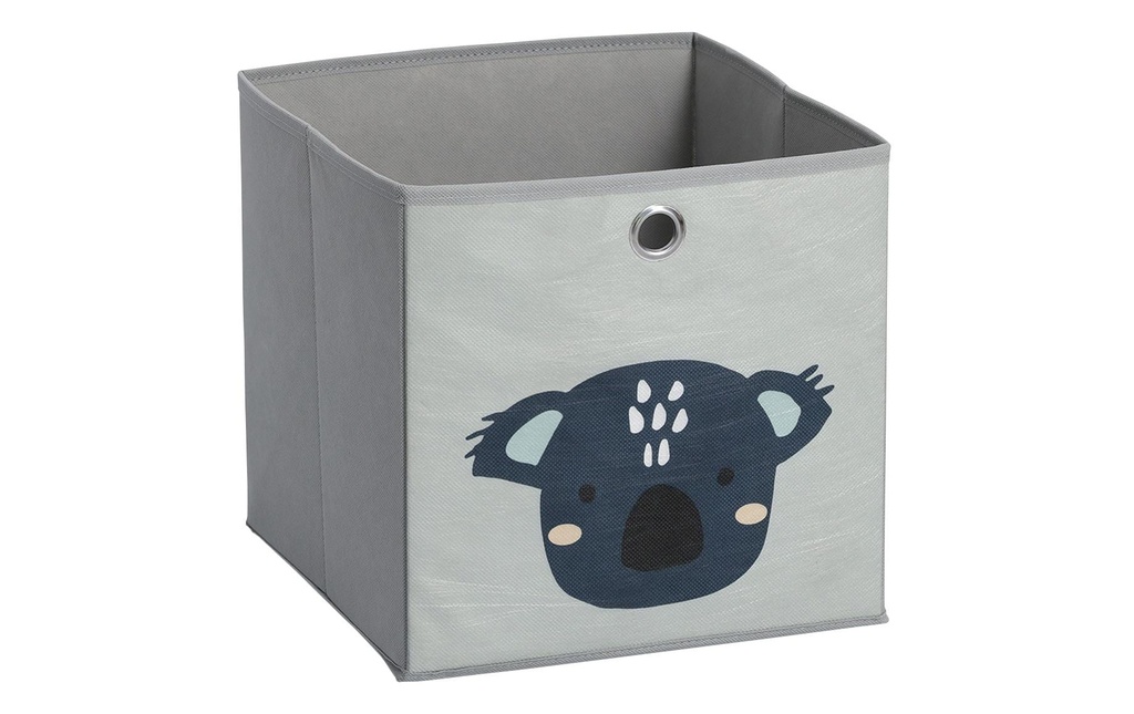 Zeller Present Boîte à jouets Gris koala 28 x 28 x 28 cm