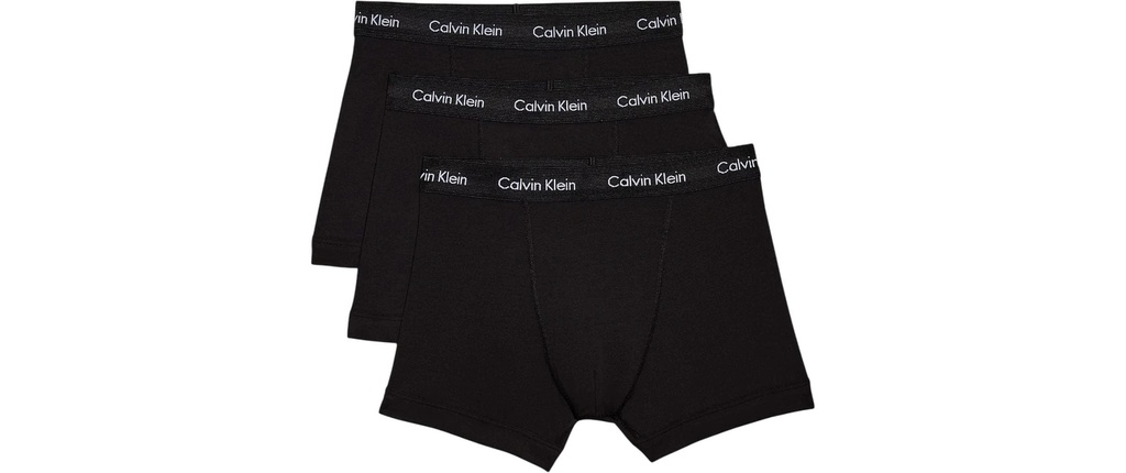 Calvin Klein Wäsche 3P Trunk Blanc/Noir, S