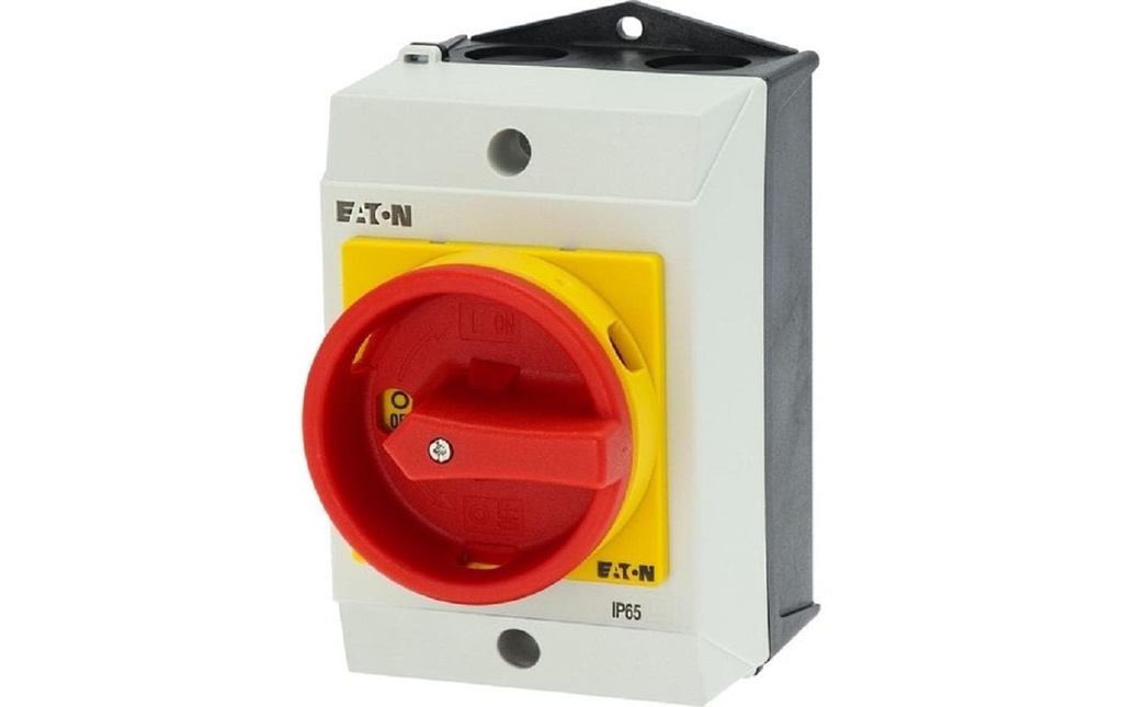 Eaton Interrupteurs de sécurité 3 pôles + N, 20 A T0, Rouge