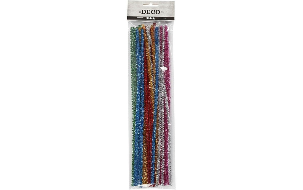 Creativ Company Fil-chenille 6 mm, Paillettes, 24 pièces