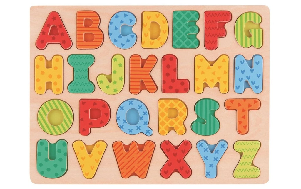 Spielba Holzspielwaren Puzzle en bois Lettres majuscules