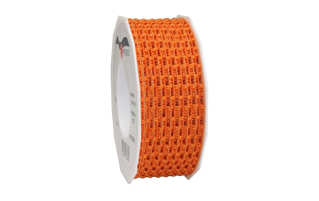 Pattberg Ruban cadeau Victoria 4 cm x 15 m, orange