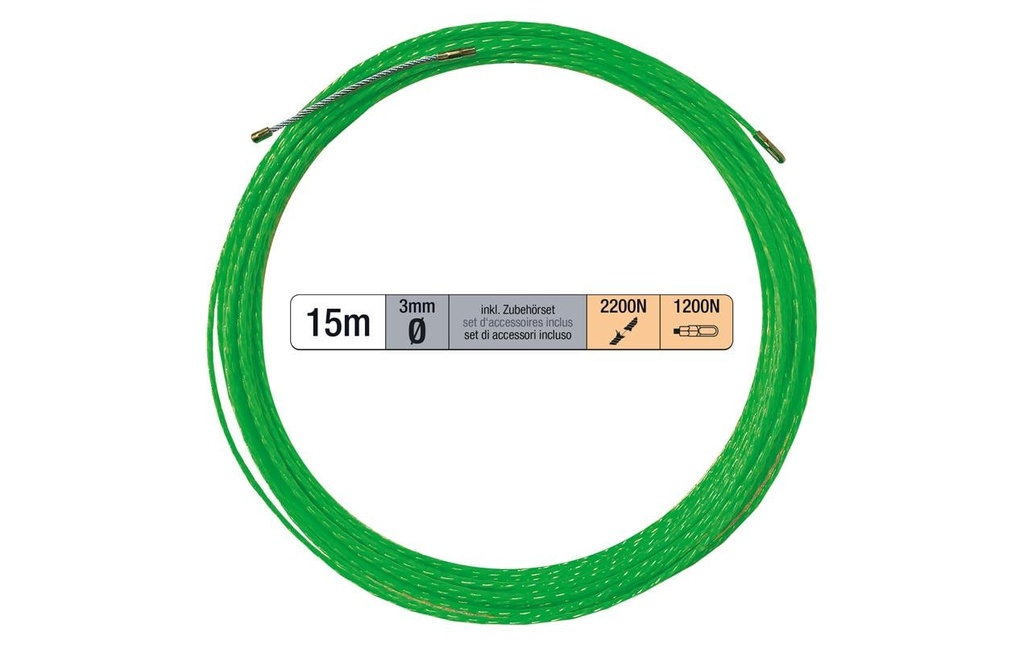 STEFFEN Tirage de câble 15m Ø 3 mm