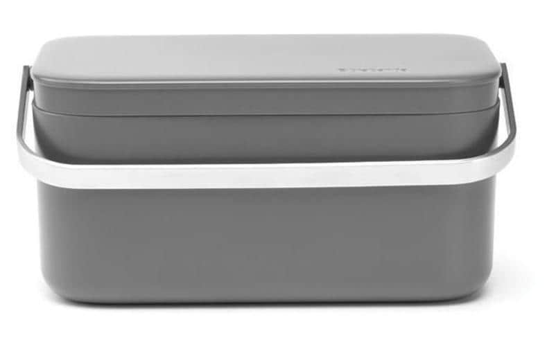 Brabantia Seau à compost 1.8 l, Gris foncé