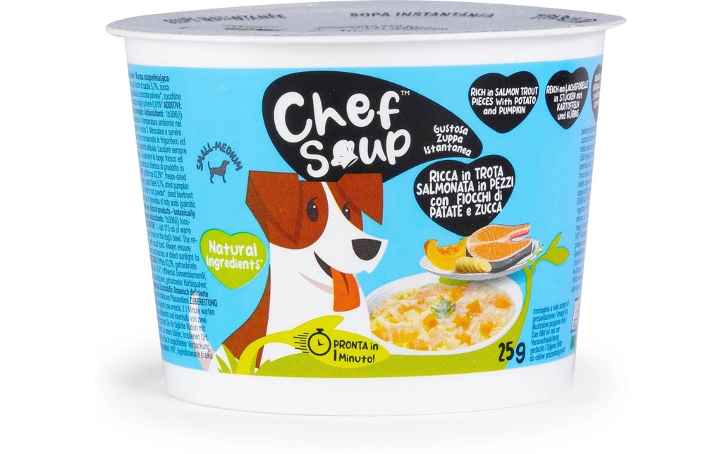 Chef Soup Truite saumonée, pomme de terre, potiron 25 g