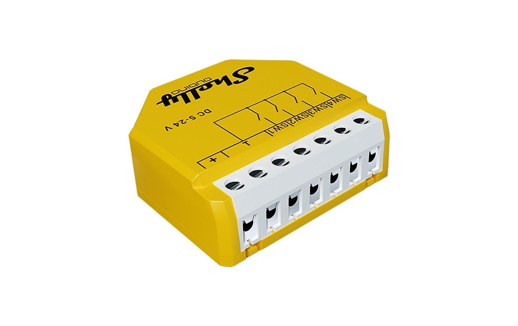 Shelly Interface de bouton-poussoir WiFi Qubino Wave i4 DC