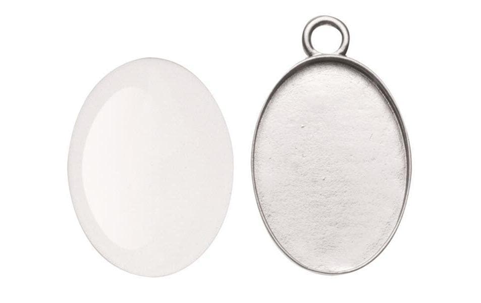 Glorex Remorque Cabochon Ovale, 27 x 19 mm
