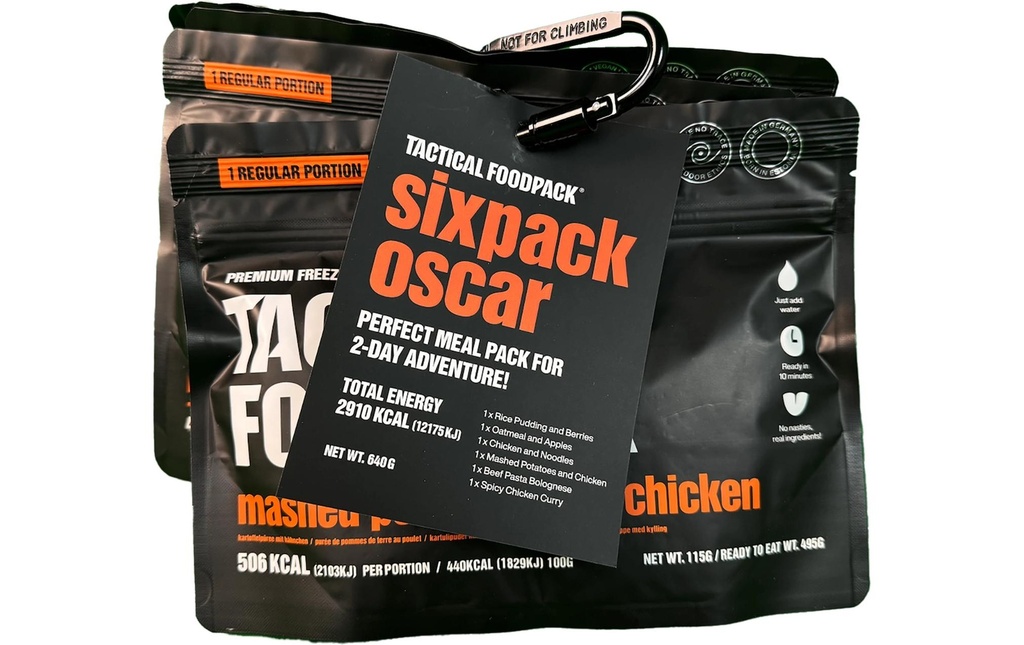 Tactical Foodpack Plat principal Sixpack Oscar