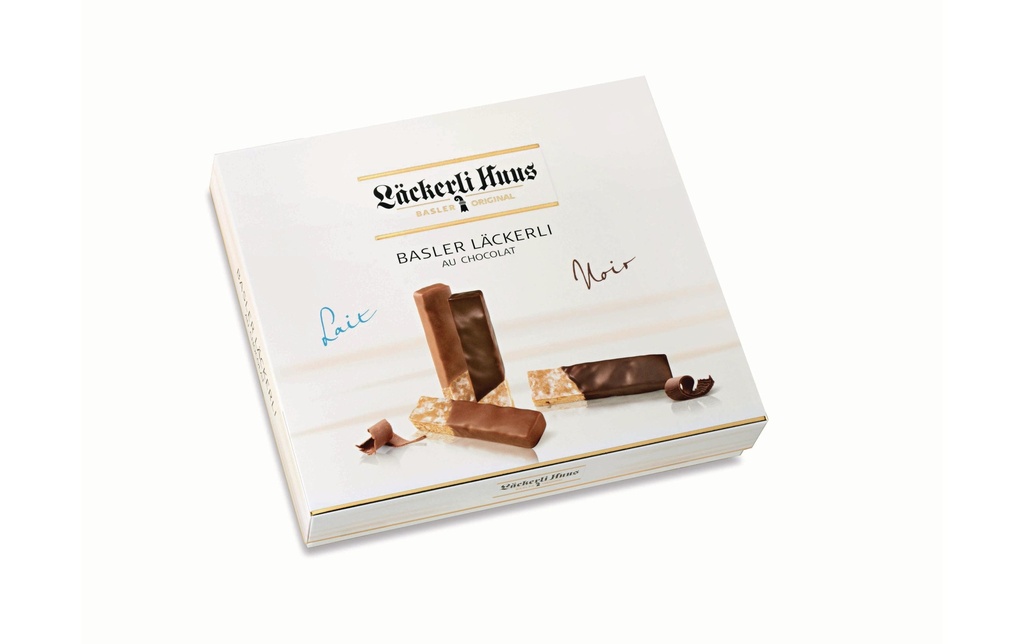 Läckerli Huus Basler Läckerli au chocolat noir et lait 200 g